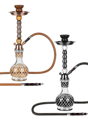 Orientalische Wasserpfeife 47cm Tribal 1 Schlauch Shisha Set inkl. Kohle