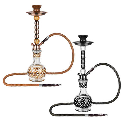 Orientalische Wasserpfeife 47cm Tribal 1 Schlauch Shisha Set inkl. Kohle