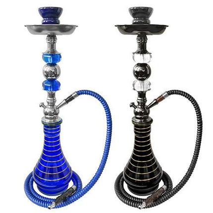 Orientalische Wasserpfeife 50cm Tribal 1 Schlauch Design Shisha Set inkl. Kohle