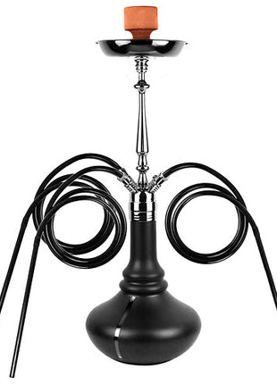 Orientalische 3 Schlauch XXL Shisha 72cm Wasserpfeife Schwarz Hookah