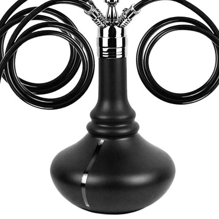 Orientalische 3 Schlauch XXL Shisha 72cm Wasserpfeife Schwarz Hookah