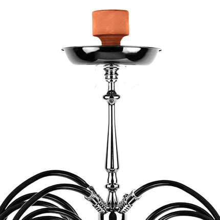 Orientalische 3 Schlauch XXL Shisha 72cm Wasserpfeife Schwarz Hookah