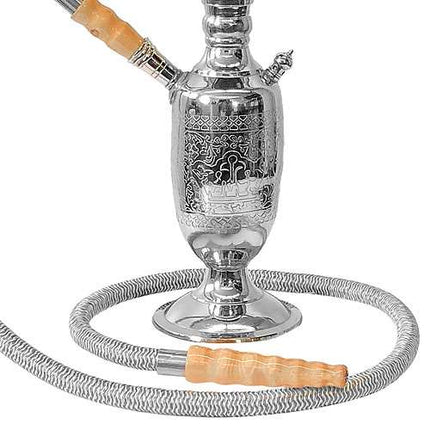 Orientalische Wasserpfeife Nargile Hookah Shisha Set aus Metall 50cm inkl. Kohle