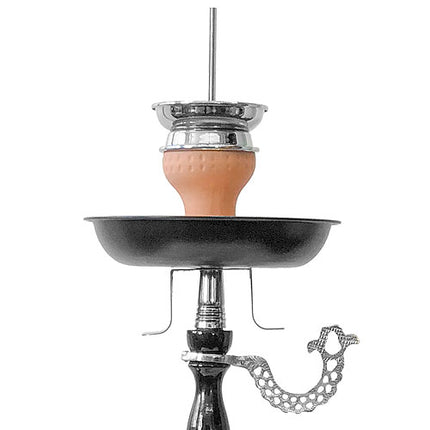 Orientalische Wasserpfeife Nargile Hookah Shisha Set aus Metall 50cm inkl. Kohle