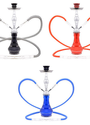 Wasserpfeife Design Shisha Hookah mit 2 Schläuche inkl Zubehör und Kohle