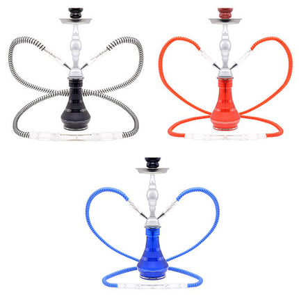 Wasserpfeife Design Shisha Hookah mit 2 Schläuche inkl Zubehör und Kohle