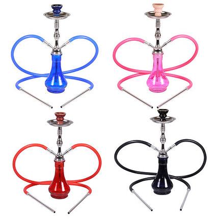 Wasserpfeife Shisha Hookah mit 2 Schläuche inkl Zubehör und Kohle