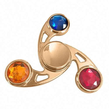 Spinner 10 / Triskele mit Kritsallen - Rosegold