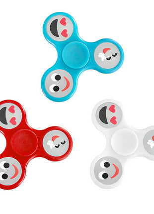 Finger Hand Spinner Fidget ADHS Anti Stress Spielzeug Glow in The Dark Smiley