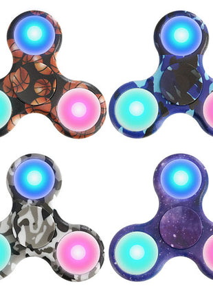 LED Hand Finger Spinner Fidget Anti Stress Konzentration Spielzeug Airbrush