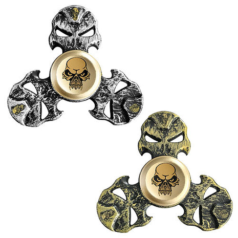 Hand Finger Spinner Fidget Anti Stress Konzentration Kreisel Totenkopf Skull