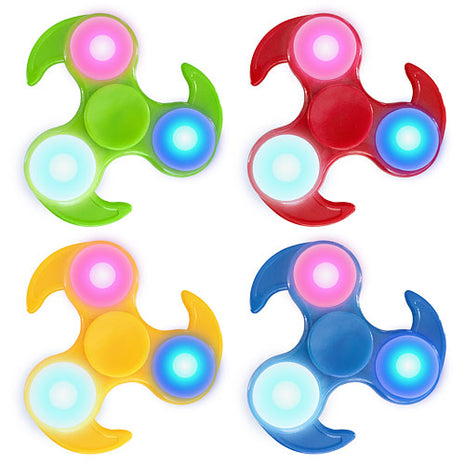 LED Hand Finger Spinner Fidget Anti Stress Konzentration Spielzeug Hacken