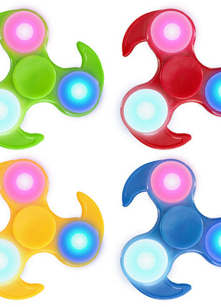 LED Hand Finger Spinner Fidget Anti Stress Konzentration Spielzeug Hacken