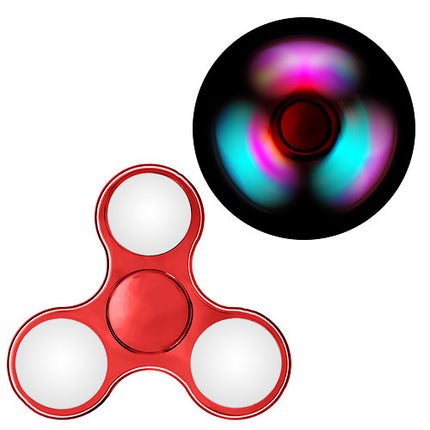 Spinner 34 / Metall -- LED - Rot