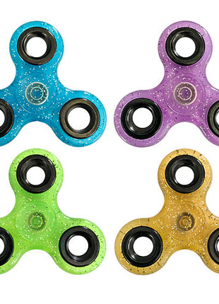 Finger Spinner Hand Fidget EDC ADHS Anti Stress Spielzeug Glitter Glitzer