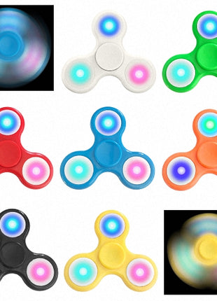 LED Hand Finger Spinner Fidget Anti Stress Konzentration Spielzeug