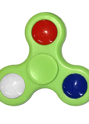 Spinner 5 / Ball mit LED - Grün