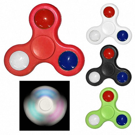 Hand Finger Spinner Fidget Anti Stress Konzentration Spielzeug LED Ball