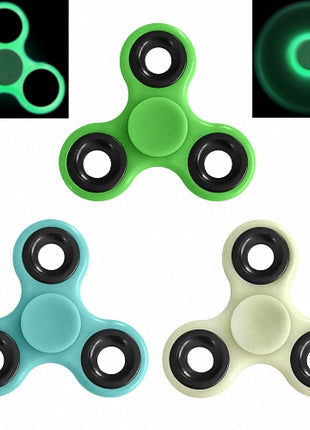 Finger Hand Spinner Fidget EDC ADHS Anti Stress Spielzeug Glow in The Dark