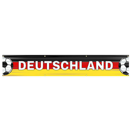 🇩🇪 Deutschland XXL Straßenbanner 360cm x 60cm Flaggen Fahne Fussball