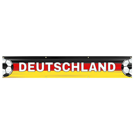 🇩🇪 Deutschland XXL Straßenbanner 360cm x 60cm Flaggen Fahne Fussball