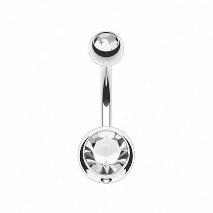 T23N04 - Silber |  Clear / 1,6mm x 10mm x 5x8mm