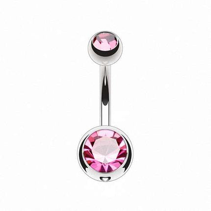 T23N04 - Silber |  Pink / 1,6mm x 8mm x 4x6mm