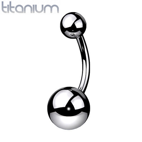 Titan Silber Bauchnabelpiercing Banane Schmuck Stecker Curved Barbell