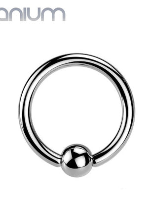 Titan Silber CBR Klemmring Tragus Ohr Septum Universal Piercing Ring