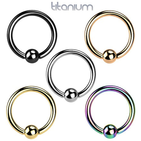 Titan CBR Klemmring Tragus Ohr Septum Universal Piercing Ring