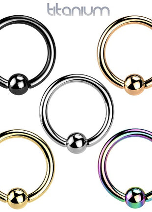 Titan CBR Klemmring Tragus Ohr Septum Universal Piercing Ring