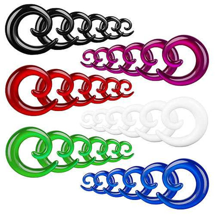 8er SET Dehnungsspirale Dehnungsschnecke 2mm - 10mm