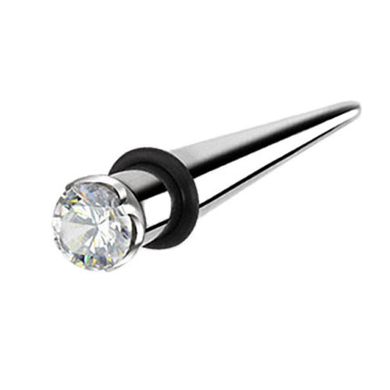 Edelstahl Expander Dehnstab Taper Kristall Clear