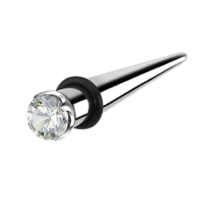 Edelstahl Expander Dehnstab Taper Kristall Clear