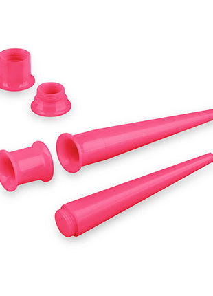 Dehnstab Expander & Flesh Tunnel 2 in 1 Set Pink