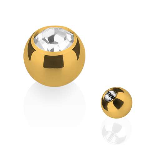 TBG03 ( Gold )  - 1,2mm x 3mm / Clear