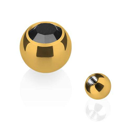 TBG03 ( Gold )  - 1,6mm x 6mm / Schwarz