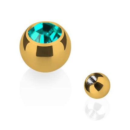 TBG03 ( Gold )  - 1,6mm x 6mm / Türkis