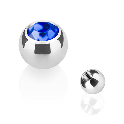 TBS03 ( Silber ) - 1,6mm x 6mm / Blau