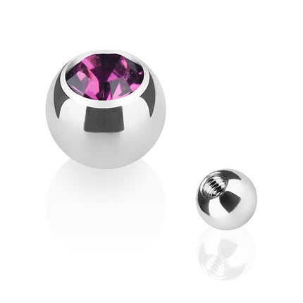 TBS03 ( Silber ) - 1,6mm x 5mm / Lila