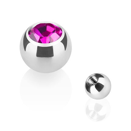 TBS03 ( Silber ) - 1,6mm x 3mm / Pink