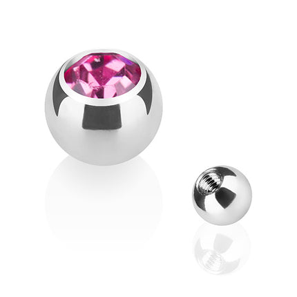 TBS03 ( Silber ) - 1,6mm x 5mm / Rosa