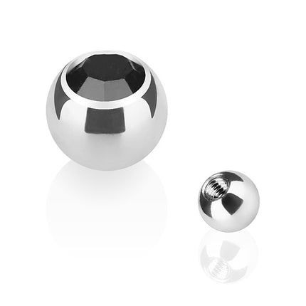 TBS03 ( Silber ) - 1,6mm x 5mm / Schwarz
