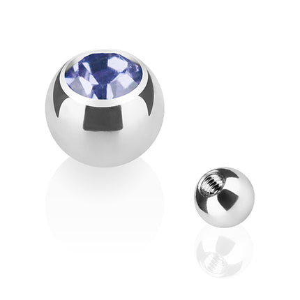 TBS03 ( Silber ) - 1,2mm x 4mm / Tanzanite