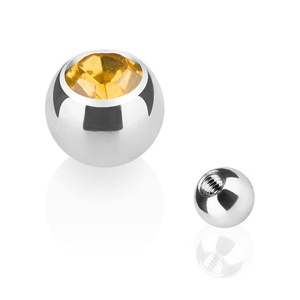 TBS03 ( Silber ) - 1,6mm x 6mm / Topas