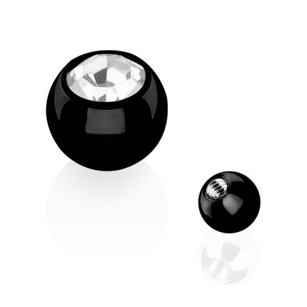 TBT03 ( Schwarz )  - 1,6mm x 4mm / Clear