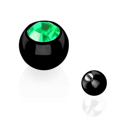 TBT03 ( Schwarz )  - 1,2mm x 4mm / Hellgruen