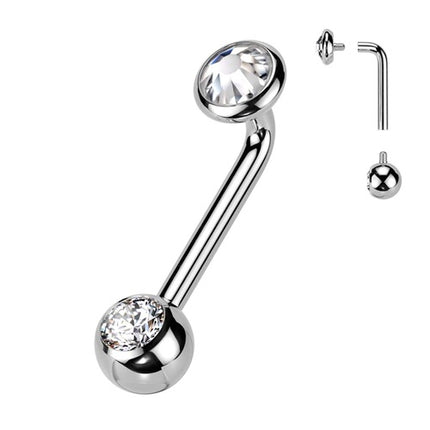 TIBC08 | Silber - 1,6mm x 12mm x 5mm