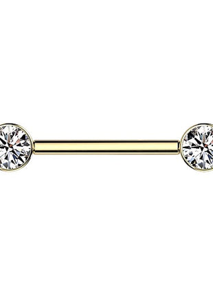 TIK01 | 1,6mm x 14mm x 5mm - Gold | Clear