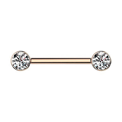 TIK01 | 1,6mm x 14mm x 5mm - Rosegold | Clear